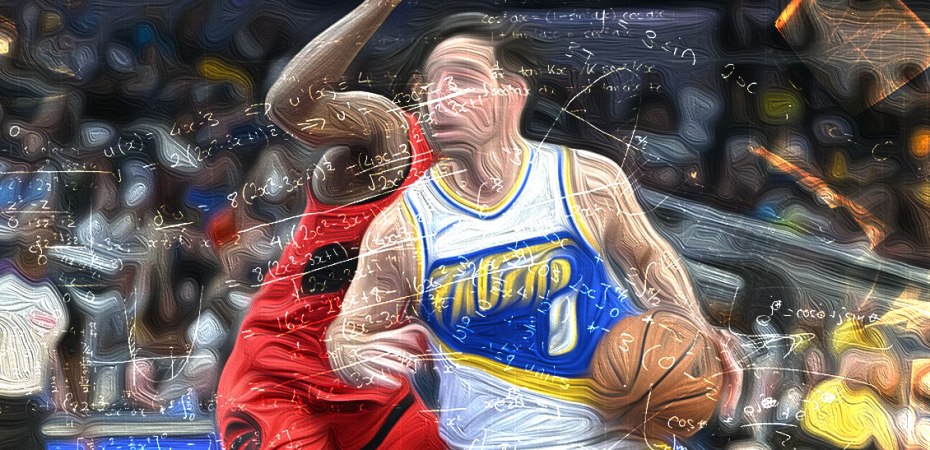 Stylized photo in oil paint style of TJ McConnel of the Indiana Pacers playing against the Toronto Raptors.